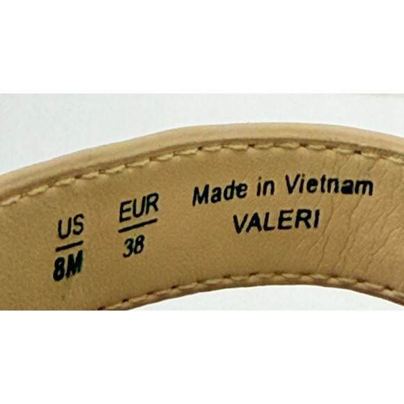 Sam Edelman Valeri Croc Embossed Leather Slide Sandals Beige Women’s Size 8M - Picture 11 of 12